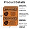 Signmission Chock Wheels Of Truck Or Trailer Bilingual OSHA Warning Sign, Plastic, 7in W x 10in L, 2PK OS-2PACK-WS-P-710-L-12522 - alternate 2